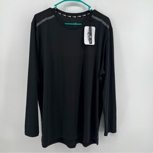 Zyia active black mesh long sleeve t xxl nwt